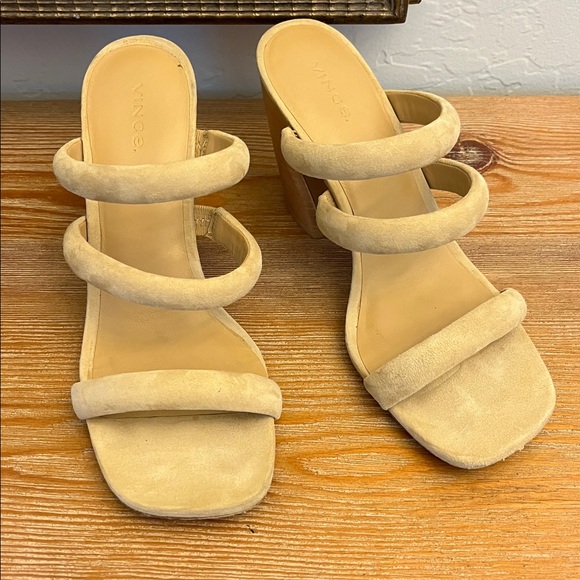 VINCE Dara Slip On Strappy High Heel Sandals - 9.5 - Picture 3 of 11